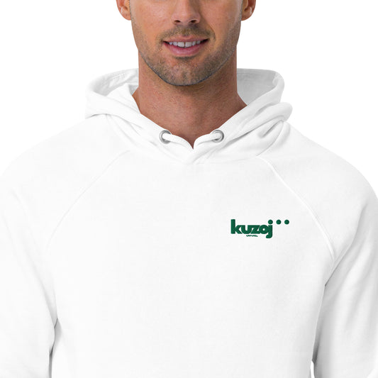 Sudadera eco unisex Kuzoj vista frontal detalle