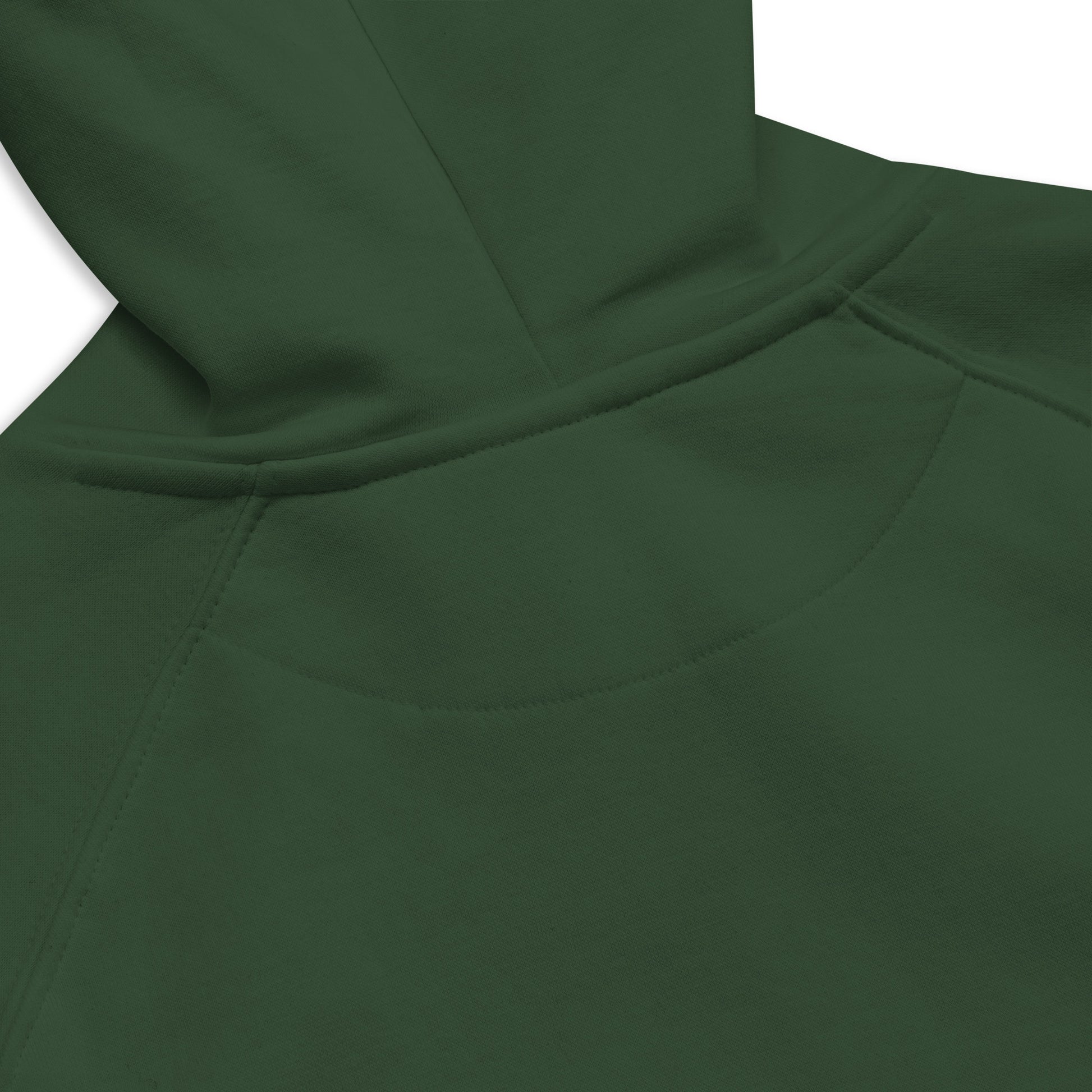 Sudadera eco unisex Kuzoj cuello trasero verde