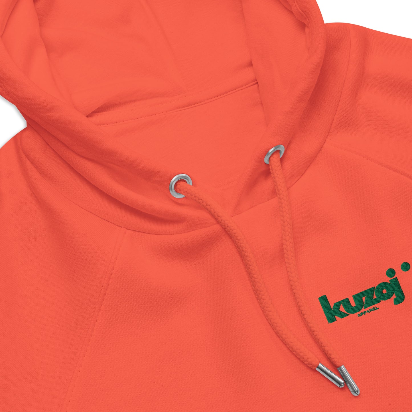 Sudadera eco unisex Kuzoj detalle cuello frontal 