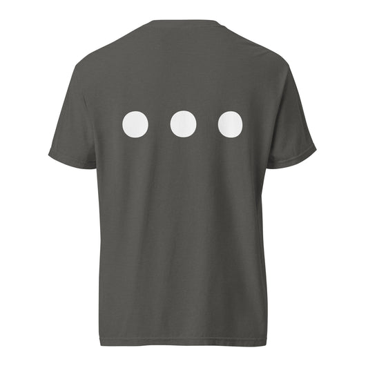 CÓDIGO 3 — camiseta gruesa unisex color Pepper, vista trasera