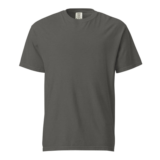 CÓDIGO 3 — camiseta gruesa unisex color Pepper, vista frontal