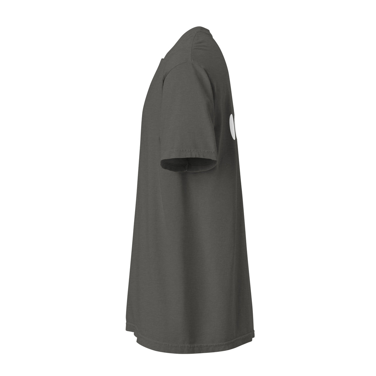 CÓDIGO 3 — camiseta gruesa unisex color Pepper, vista lateral izquierda