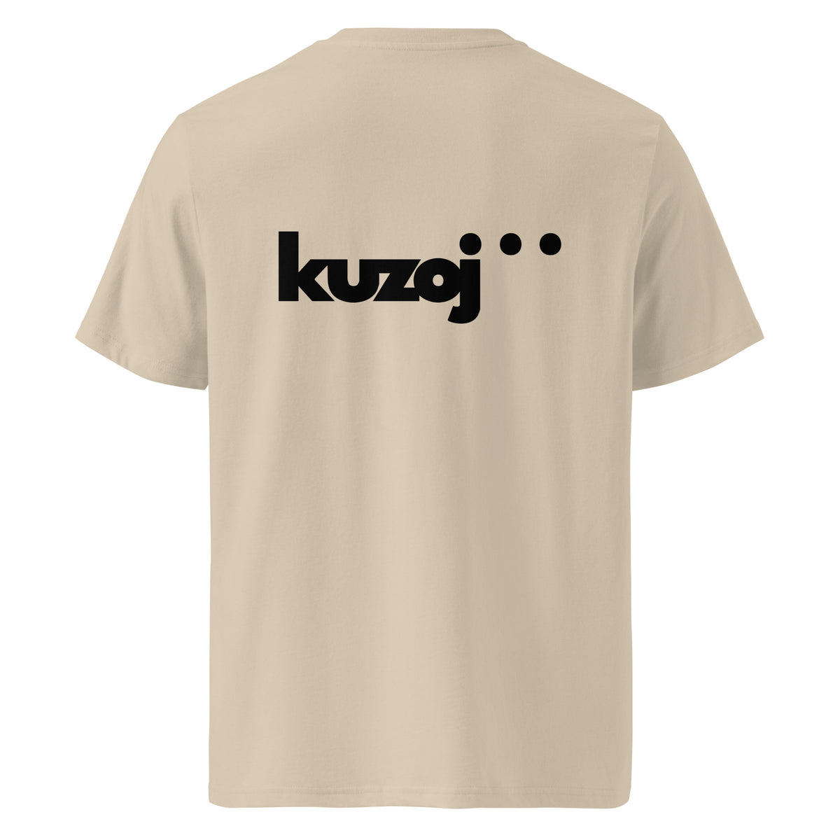 ORIGEN — camiseta orgánica unisex color Desert Dust, vista trasera