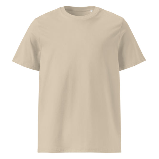 ORIGEN — camiseta orgánica unisex color Desert Dust, vista frontal