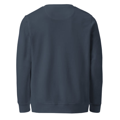 CONTORNO — sudadera orgánica unisex azul marino, vista trasera