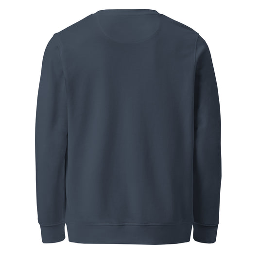 CONTORNO — sudadera orgánica unisex azul marino, vista trasera