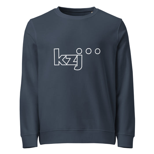 CONTORNO — sudadera orgánica unisex azul marino, vista frontal