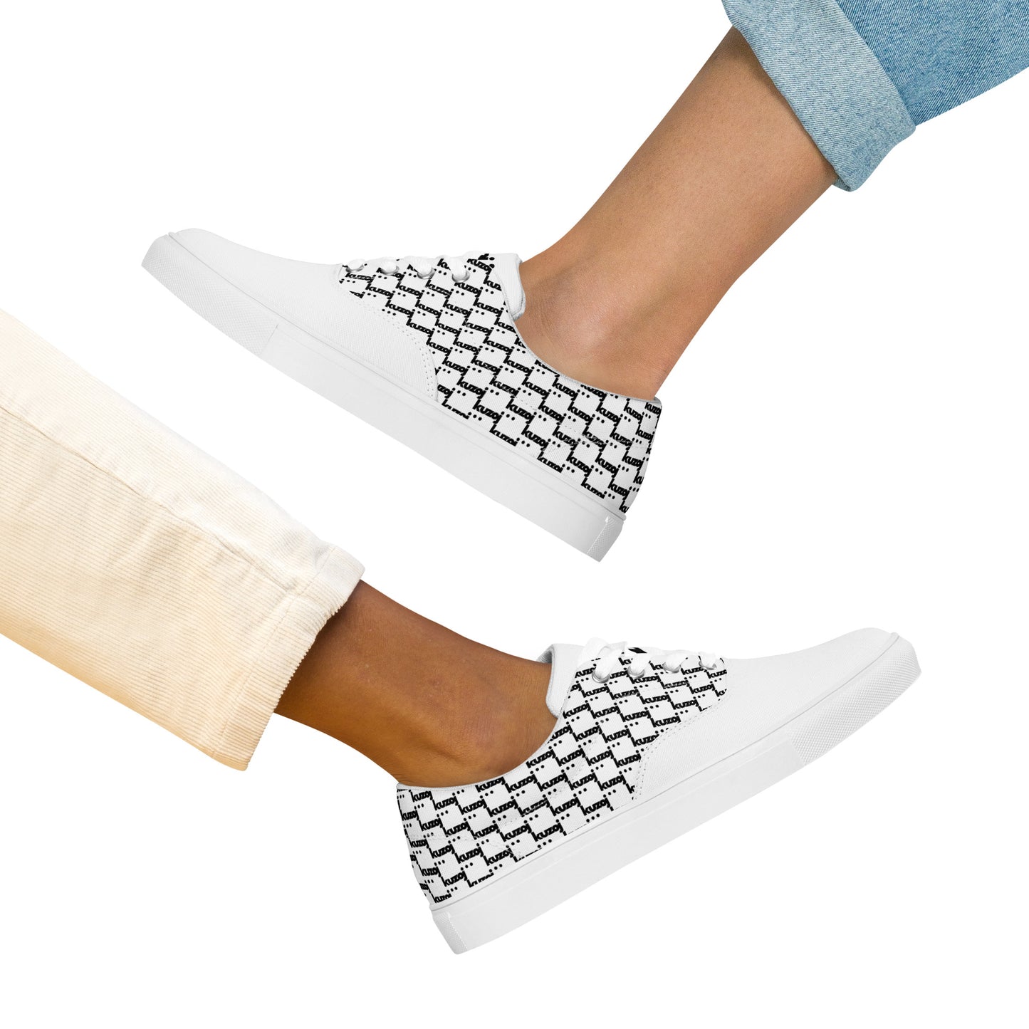 Zapatillas de lona con cordones para mujer | Kuzoj