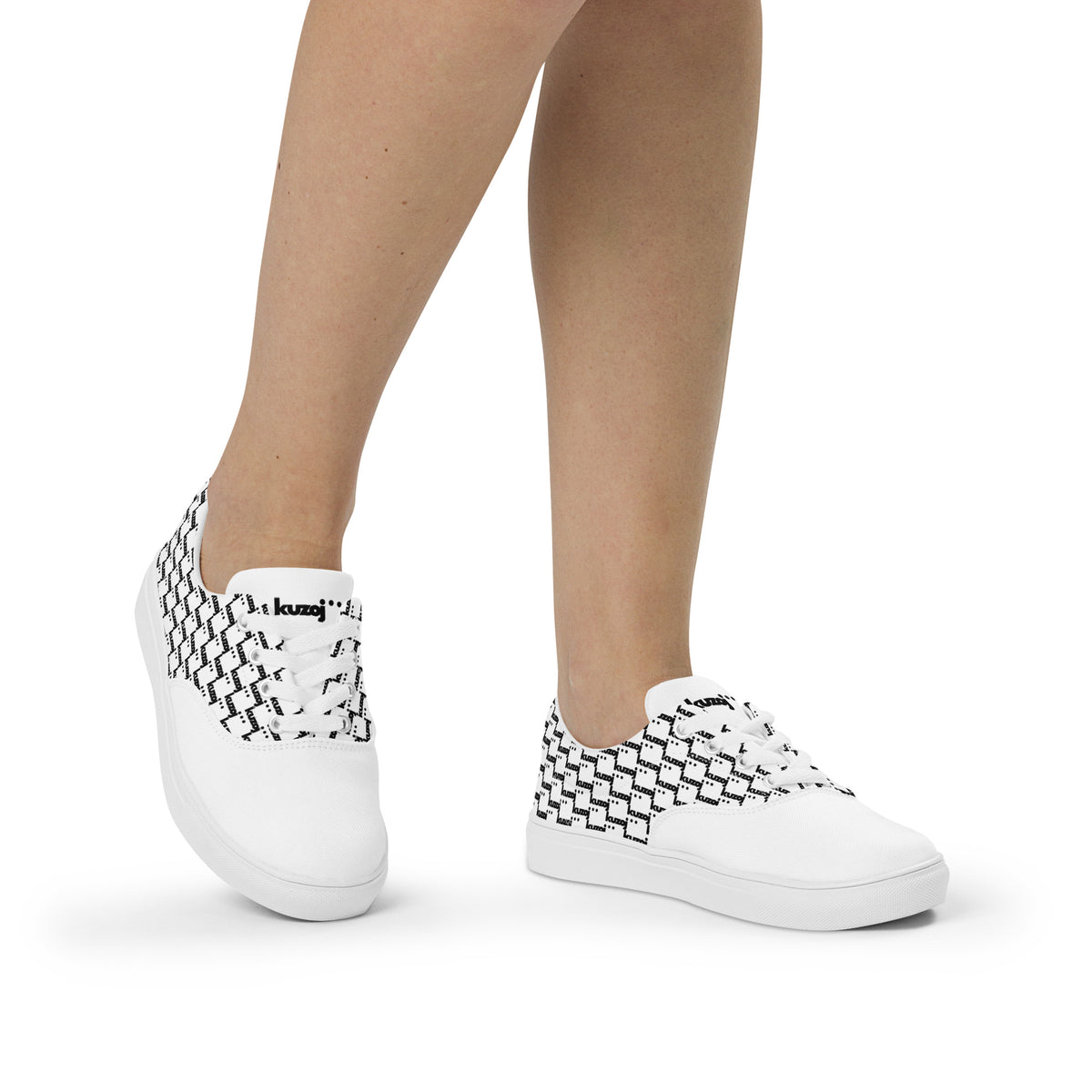 Zapatillas de lona con cordones para mujer | Kuzoj