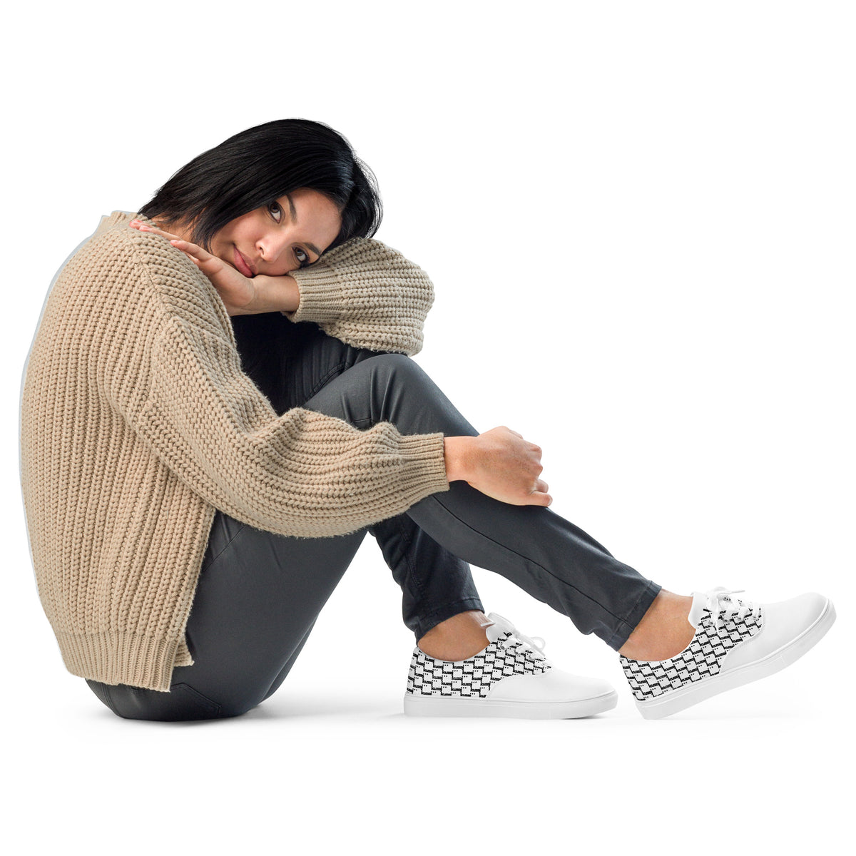 Zapatillas de lona con cordones para mujer | Kuzoj
